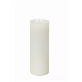 Simplux LED Pillar Candle with Moving Flame (Set of 2) 3"D x 7"H