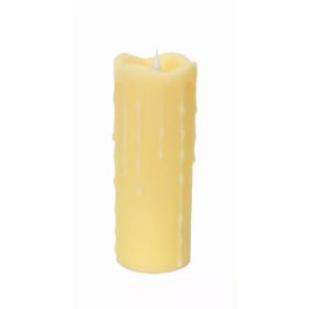Simplux LED Dripping Candle with Moving Flame (Set of 2) 3"D x 7"H
