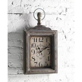 Wall Mount Clock 29"H Wood/Glass (1 AA Battery Not Included) (Pack of 1)