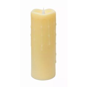 Simplux LED Dripping Candle with Moving Flame (Set of 2)  3"D x 9"H