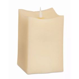 Simplux Squared Candle with Moving Flame (Set of 2) 3.5"SQ x 5"H