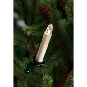 Tree Taper Candle (Set of 12) with Remote 5.5"H Plastic