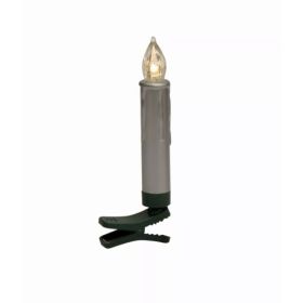 LED Clip-on Taper Candles (Set of 12) with Remote 4"H Plastic