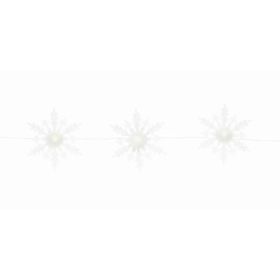 3 Lighted Snowflake Strand 12"Hx3.75'L Acrylic (Pack of 1)
