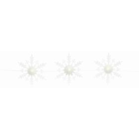 3 Lighted Snowflake Strand 18"Hx5'L Acrylic (Pack of 1)