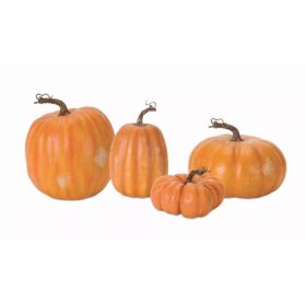 Pumpkin (Set of 4) 4.25"H - 9"H Foam
