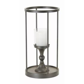 Candle Holder 9.25"D x 17.75"H Iron/Glass (Pack of 1)
