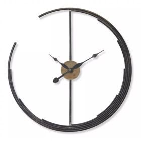 Clock 28.5"D Iron/MDF (Pack of 1)