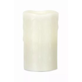 LED Wax Dripping Candle 3" x 5.5"H (Set of 2)  with Remote