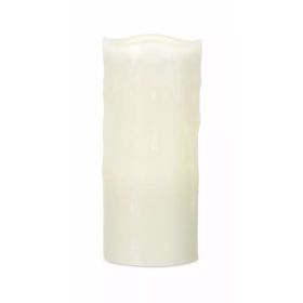 LED Wax Dripping Candle 3" x 7"H (Set of 2) with Remote