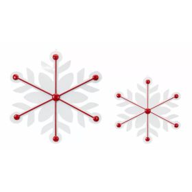 Snowflake (Set of 2) 16"H, 22"H Iron