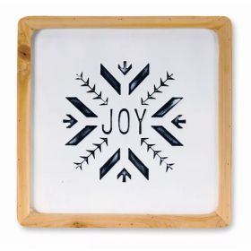 Joy Frame 15.5"SQ (Set of 2) Iron/Wood