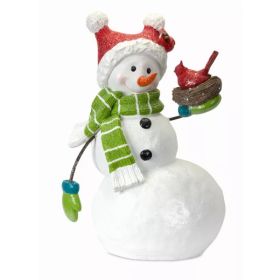 Snowman with Cardinal 19"L x 29"H MGO (Pack of 1)