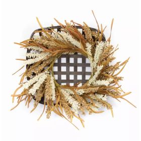 Wreath and Wicker Wall Dcor 20"SQ Foam/Willow (Pack of 1)
