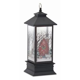 Barn Snow Globe Lantern 11.5"H Acrylic 6 Hr Timer 3 AA Batteries, Not Included (Pack of 1)