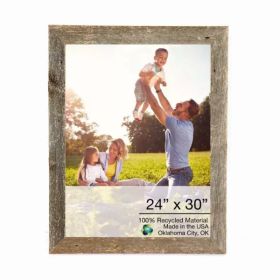 28"x34" Natural Weathered Grey Picture Frame with Plexiglass Holder (Pack of 1)