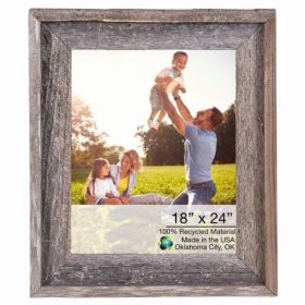 21"x28" Natural Weathered Grey Picture Frame with Plexiglass Holder (Pack of 1)