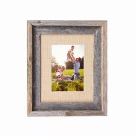 15"x18" Rustic Burlap Picture Frame with Plexiglass (Pack of 1)