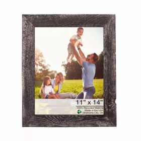 14"x17" Rustic Smoky Black Picture Frame with Plexiglass Holder (Pack of 1)