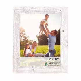 12"x15" Rustic White washed Picture Frame with Plexiglass Holder (Pack of 1)