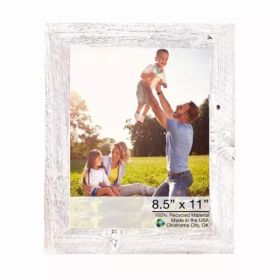 12"x15" Rustic White Washed Grey Picture Frame (Pack of 1)
