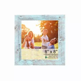 11"x11" Rustic Blue Picture Frame (Pack of 1)