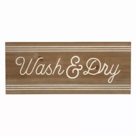 Modern Farmhouse Wash And Dry Wall Art (Pack of 1)