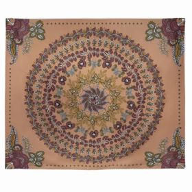 Center Medallion Coral Hanging Wall Tapestry (Pack of 1)