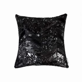 18" x 18" x 5" Black & Silver - Pillow (Pack of 1)