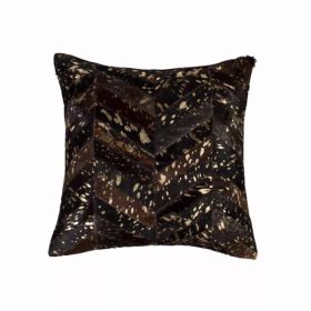 18" x 18" x 5" Chocolate & Gold - Pillow (Pack of 1)
