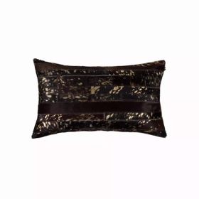 12" x 20" x 5" Chocolate & Gold - Pillow (Pack of 1)