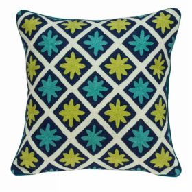 20" x 0.5" x 20" Handmade Traditional Multicolored Accent Pillow Cover (Pack of 1)