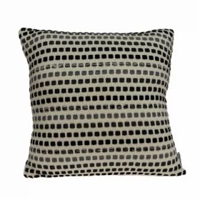 Modern Square Shades of Gray Accent Pillow Cover (Pack of 1)