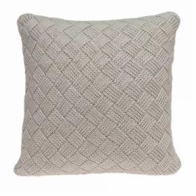 20" x 7" x 20" Charming Transitional Beige Accent Pillow Cover With Poly Insert (Pack of 1)