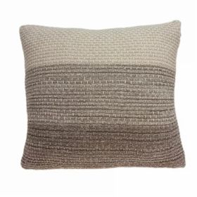 20" x 7" x 20" Charming Transitional Tan Pillow Cover With Poly Insert (Pack of 1)