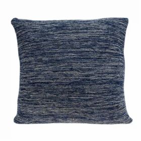 20" x 7" x 20" decorative Transitional Blue Pillow Cover With Poly Insert (Pack of 1)