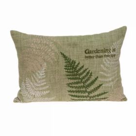 20" x 0.5" x 14" Charming Tropical Green Pillow Cover (Pack of 1)