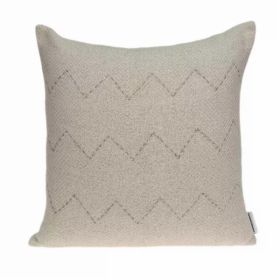 20" x 6" x 14" Cool Transitional Beige Pillow Cover With Down Insert (Pack of 1)