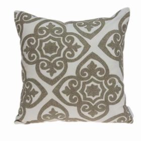 20" x 7" x 20" Bling Ivory Pillow Cover With Poly Insert (Pack of 1)