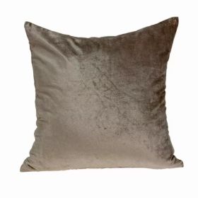 Super Soft Taupe Solid decorative Accent Pillow (Pack of 1)