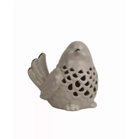 Distressed White Bird LED Accent Lamp (Pack of 1)