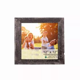 15"x15" Rustic Smoky Black Picture Frame (Pack of 1)