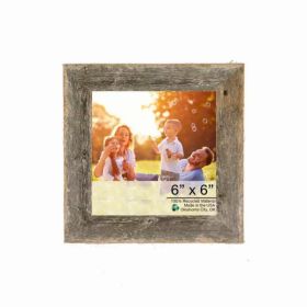 6" x 6" Natural Weathered Gray Picture Frame (Pack of 1)
