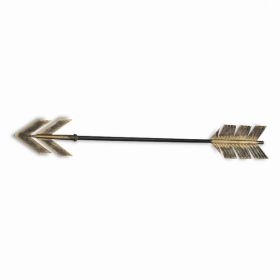 Black and Burnished Gold Metal Arrow Wall decor (Pack of 1)