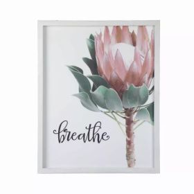Printed Floral with Script Wall decor (Pack of 1)