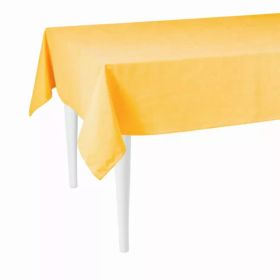 55" Merry Christmas Square Tablecloth in  Yellow (Pack of 1)