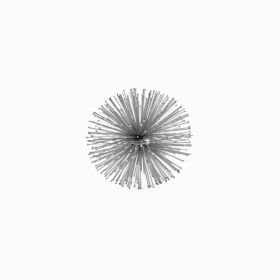 6" X 6" X 6" Silver Iron Urchin Small Sphere (Pack of 1)