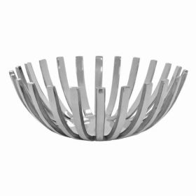 14" Round Stainless Steel Modern Open Centerpiece Bowl (Pack of 1)