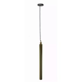 Matte Brass Cylindrical Pendant Lamp (Pack of 1)