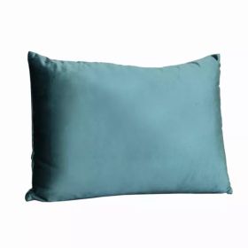 Teal Aqua Velvet Rectangular Lumbar Pillow (Pack of 1)
